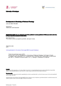 University of Groningen Developments in Structuring Of