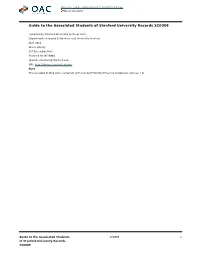 Associated Students of Stanford University Records SC0009