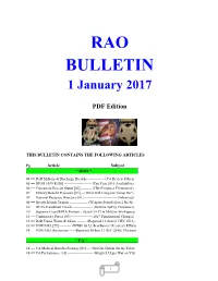 Bulletin 170101 (PDF Edition)