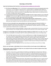 How Become an Airline Pilot Handout