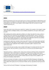 National Reforms in School Education