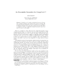An Executable Semantics for Compcert C⋆