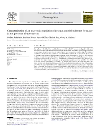 Characterization of an Anaerobic Population Digesting a Model Substrate for Maize in the Presence of Trace Metals