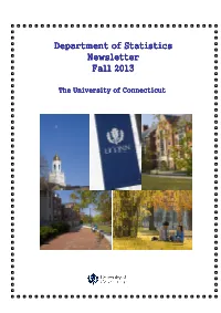 Department of Statistics Newsletter 2013 -1