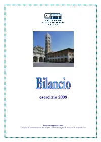 Esercizio 2008