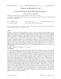 Is Internet Really Ruining the English Language?
