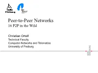 Peer-To-Peer Networks 16 P2P in the Wild