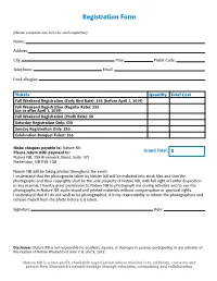Print the Registration Form