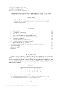 Symplectic Embedding Problems, Old and New