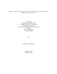 A Dissertation Submitted to the Faculty of the Graduate School of Arts And