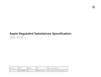 Apple Regulated Substances Specification 069-0135-L