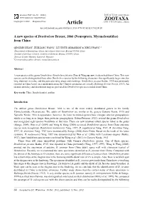 Article ISSN 1175-5334 (Online Edition) Urn:Lsid:Zoobank.Org:Pub:01865E0A-3C68-4794-8C0E-ED17342241D1