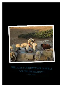 BIBLICAL FOUNDATIONS: WEEKLY SCRIPTURE READING ---Roly Buys