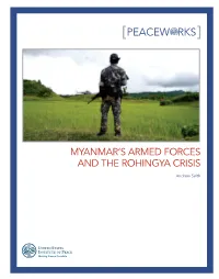 Myanmar's Armed Forces and the Rohingya Crisis