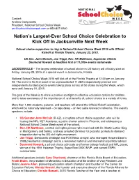 Nation's Largest-Ever School Choice Celebration to Kick Off In