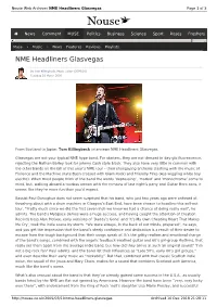 NME Headliners Glasvegas | Nouse