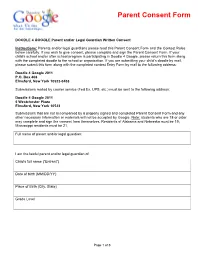 Parent Consent Form