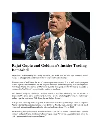 Rajat Gupta Insider Trading Case