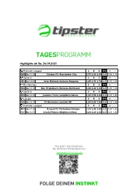Tagesprogramm