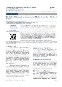 The Role of Elephant in Assam in the Medieval and Late Medieval Period