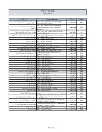 Water Projects ﻣﺎﺋﯾﺔ أﺷﻐﺎل