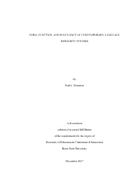 Form, Function, and Relevance of Contemporary Language Resource Centers