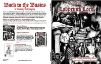 Labyrinth Lord, Revised Edition