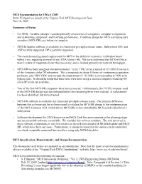 MCS Documentation for LWA-1 CDR Steve Ellingson on Behalf of the Virginia Tech MCS Development Team Nov 10, 2009