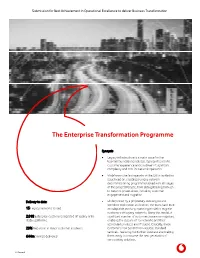 The Enterprise Transformation Programme