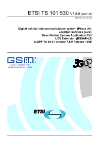 TS 101 530 V7.8.0 (2004-05) Technical Specification
