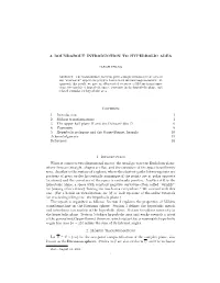 A ROUNDABOUT INTRODUCTION to HYPERBOLIC AREA Contents 1