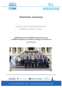 Chairman Summary