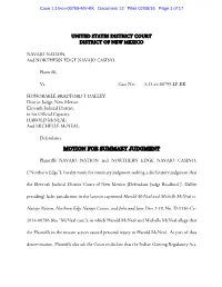 Motion for Summary Judgment