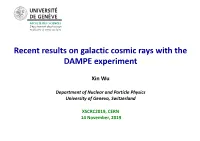 Recent Results on Galactic Cosmic Rays with the DAMPE Experiment