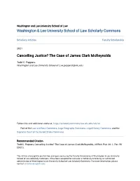 The Case of James Clark Mcreynolds