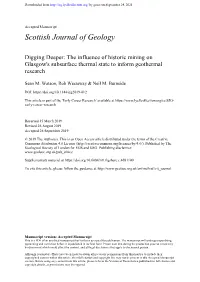The Influence of Historic Mining on Glasgow's Subsurface Thermal State to Inform Geothermal Research