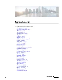 Applications: M