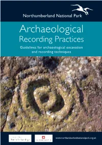 Archaeological Recording Practices Guidelines for Archaeological Excavation and Recording Techniques
