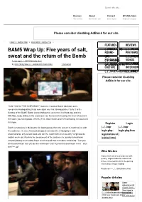 BAM5 Wrap Up: Five Years of Salt, Sweat and the Return of the Bomb