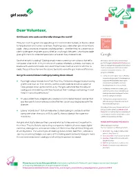 Dear Volunteer
