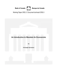 An Introduction to Wavelets for Economists