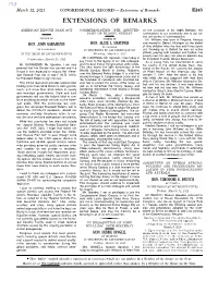 Extensions of Remarks E245 EXTENSIONS of REMARKS