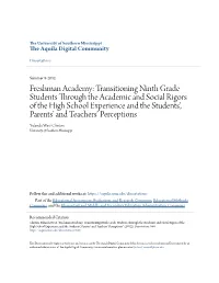 Freshman Academy
