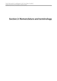 Nomenclature and Terminology Smart P., Maisonneuve H