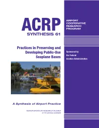 Practices in Preserving and Developing Public-Use Seaplane