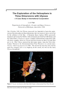 The Exploration of the Heliosphere in Three Dimensions with Ulysses – a Case Study in International Cooperation