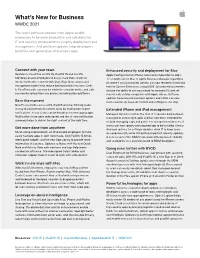 What's New for Business