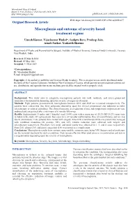 Macroglossia and Outcome of Severity Based Treatment Regime
