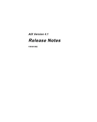 Release Notes