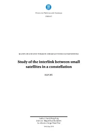 Study of the Interlink Between Small Satellites in a Constellation